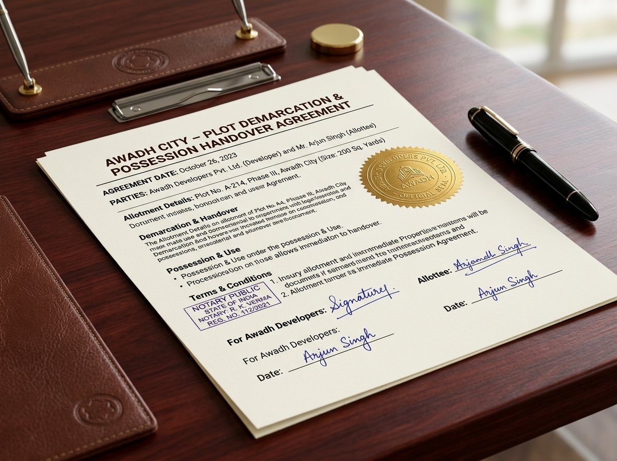 Awadh City Possession Agreement
